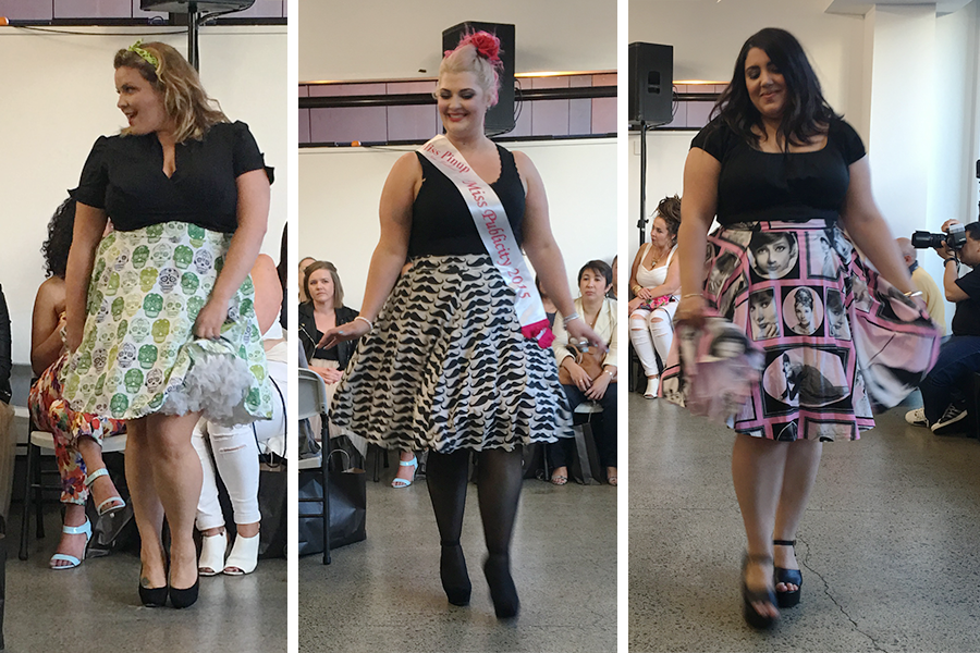 LLLNZ2015 Lovely Larger Ladies Plus Size Fashion Show // Alyssa Sanders, Hannah Gough and Nina Simone for Miss Glamour LaRue Curvy