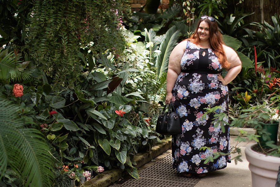 Kmart Plus Size Alexa Maxi Dress Jersey Floral