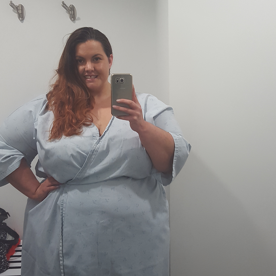 2015 in review: wearing a very chic hospital gown while waiting for an MRI