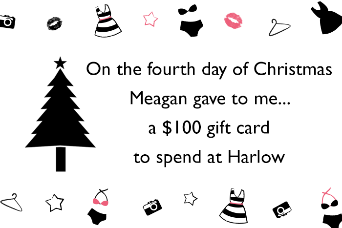This is Meagan Kerr 12 Days of Christmas Giveaway - Harlow $100 Gift Card