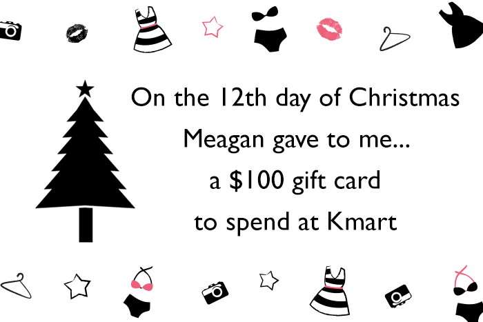 This is Meagan Kerr 12 Days of Christmas Giveaway - Kmart