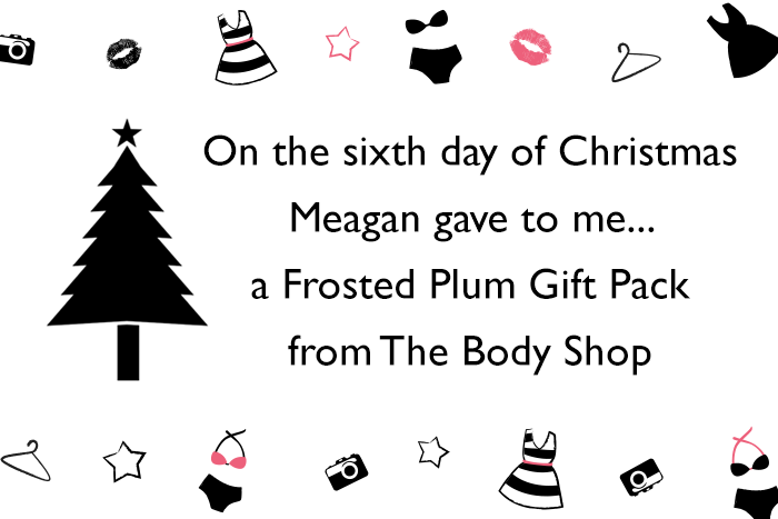 This is Meagan Kerr 12 Days of Christmas Giveaway - The Body Shop Frosted Plum Gift Pack