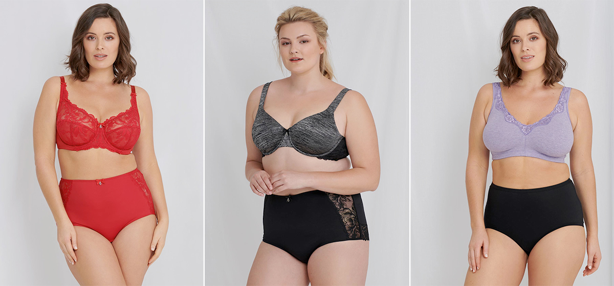 Taking Shape: plus size lingerie in sizes 14-24 and cup sizes C-F.