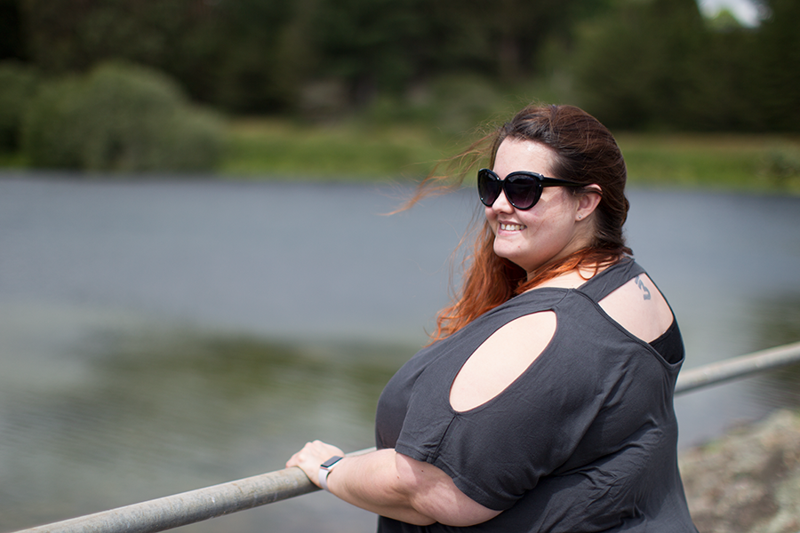 This is Meagan Kerr NZ Style Curvettes Plus Size Fashion Challenge: Tee // 17 Sundays T-Bar Cut Sleeve Tunic