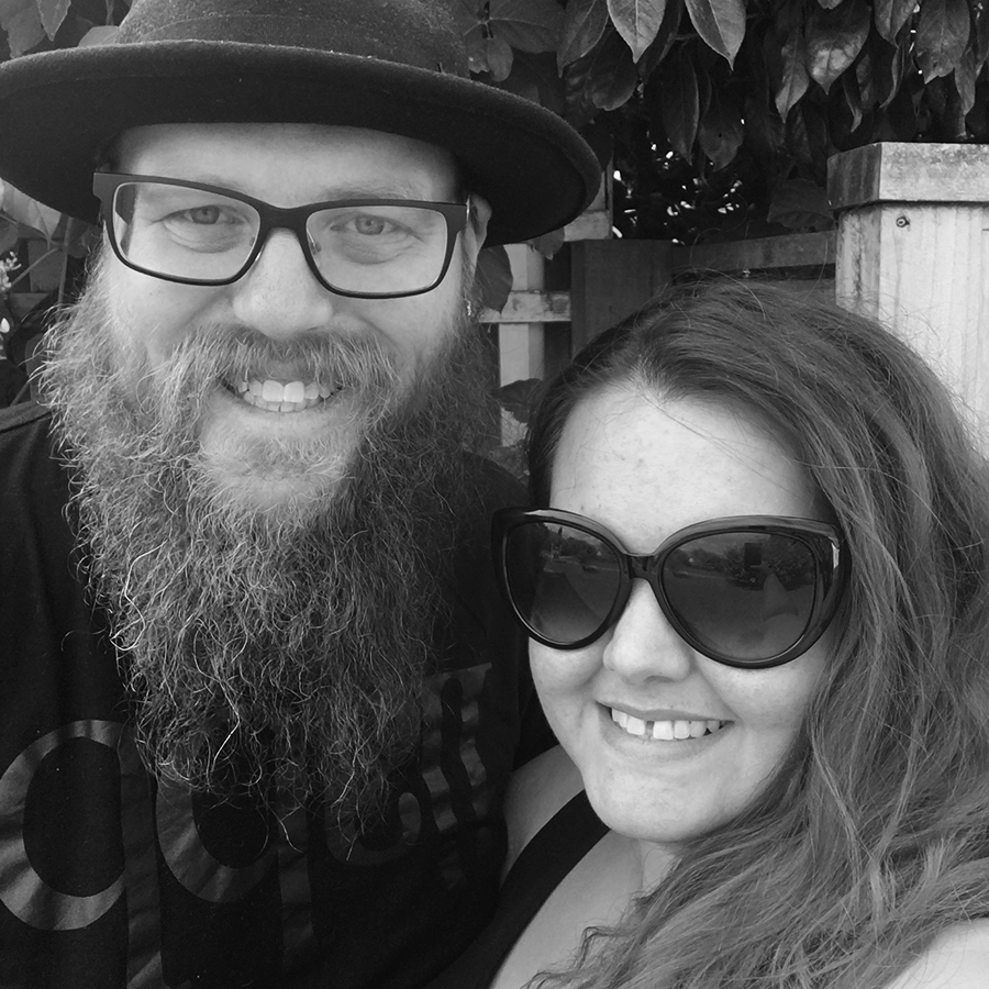 New Zealand plus size fashion blogger Meagan Kerr and partner Doug Peters