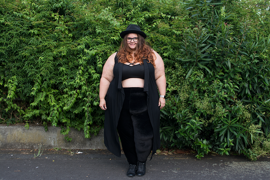 New Zealand plus size fashion blogger Meagan Kerr channels her style crush - Natalie Means Nice and Margot Meanie