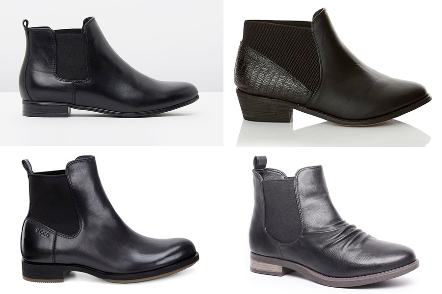 Autumn 2016 flat pull on ankle boots for wide feet