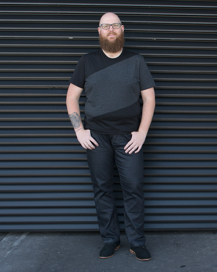 Plus size men's fashion // Doug Peters wears Johnny Bigg