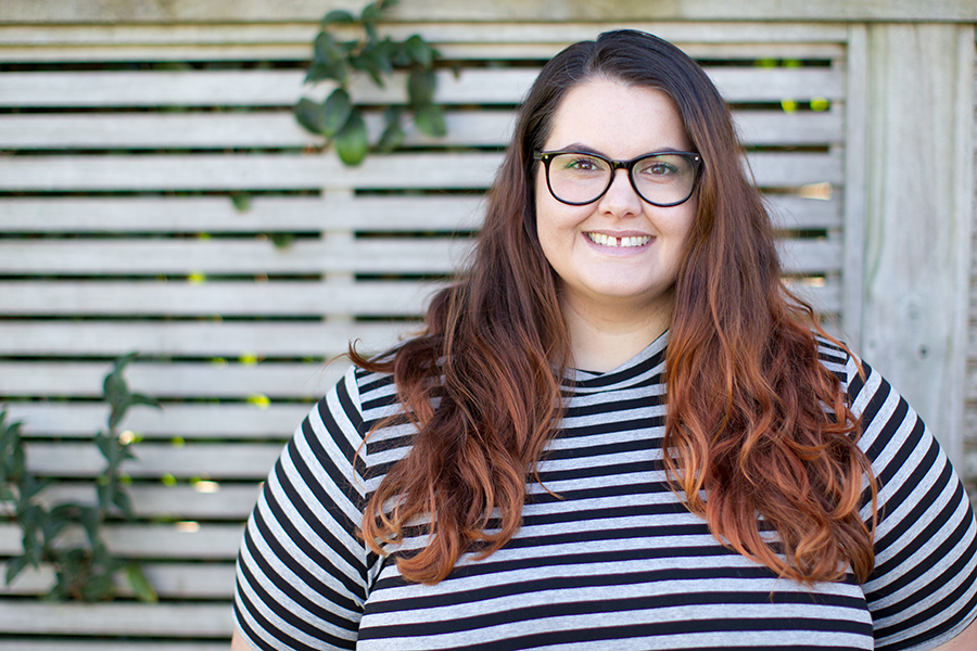 New Zealand plus size fashion blogger This is Meagan Kerr wears Yours Clothing grey striped turtleneck swing dress