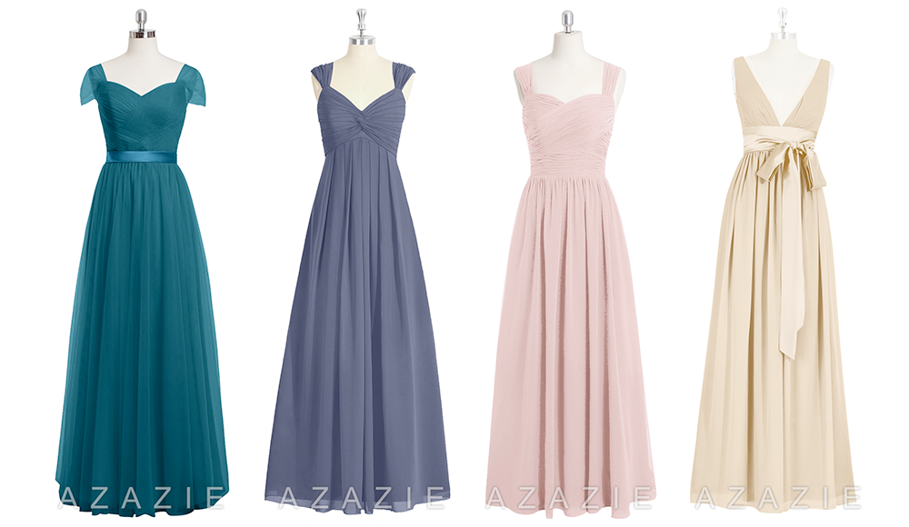 Plus size bridesmaid dresses: Azazie