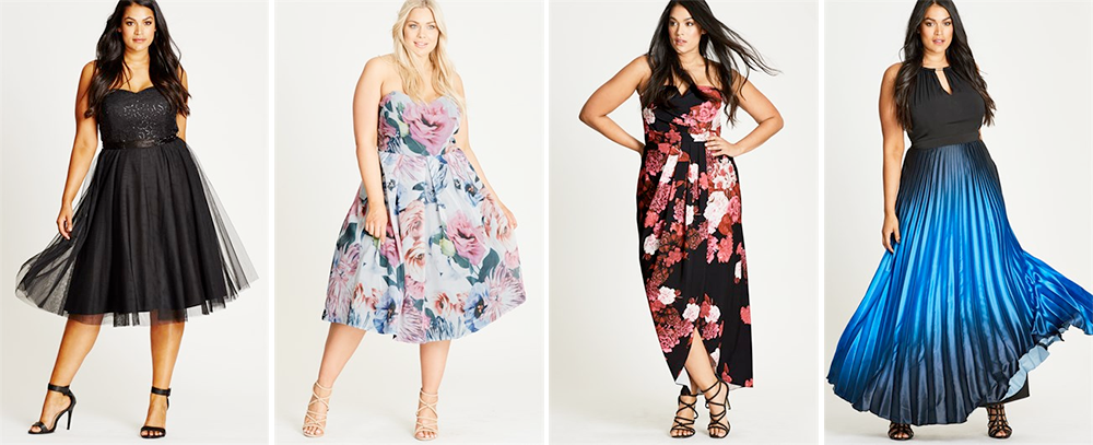 Plus size bridesmaid dresses: City Chic