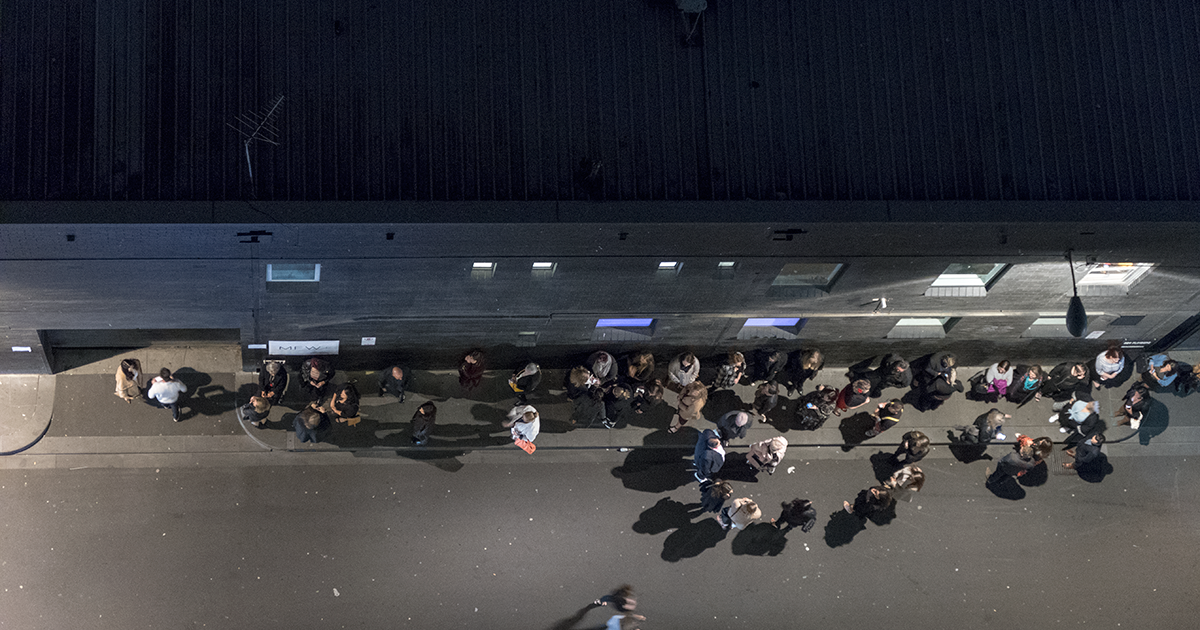 Melbourne Fashion Week Plus Queue