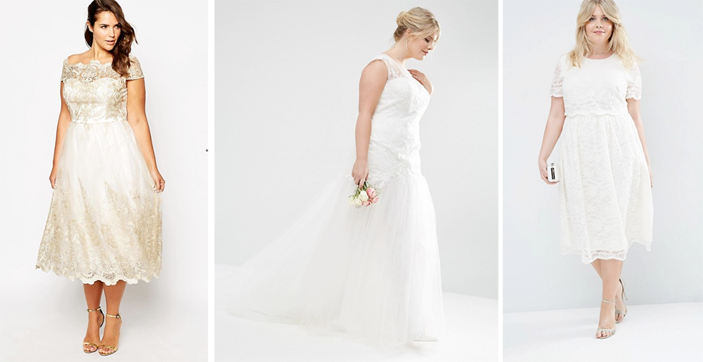 Plus size bridal gowns: ASOS