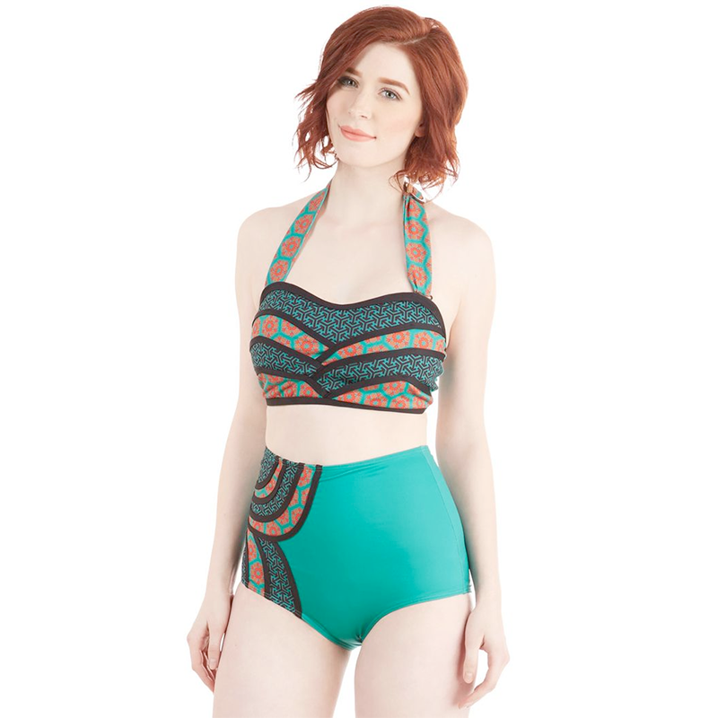 ModCloth Set the Serene Swimsuit