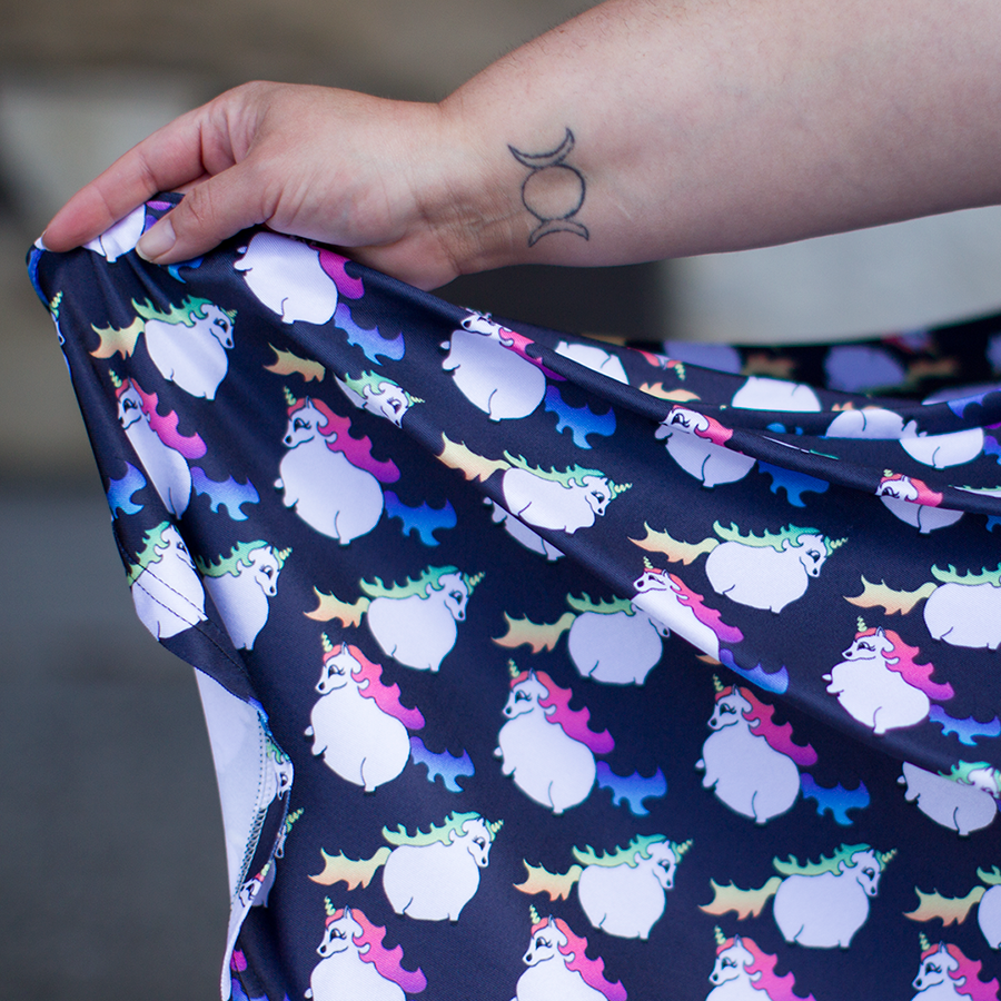 NZ plus size blogger Meagan Kerr wears Fat Unicorn Dress from Joolz Fashion