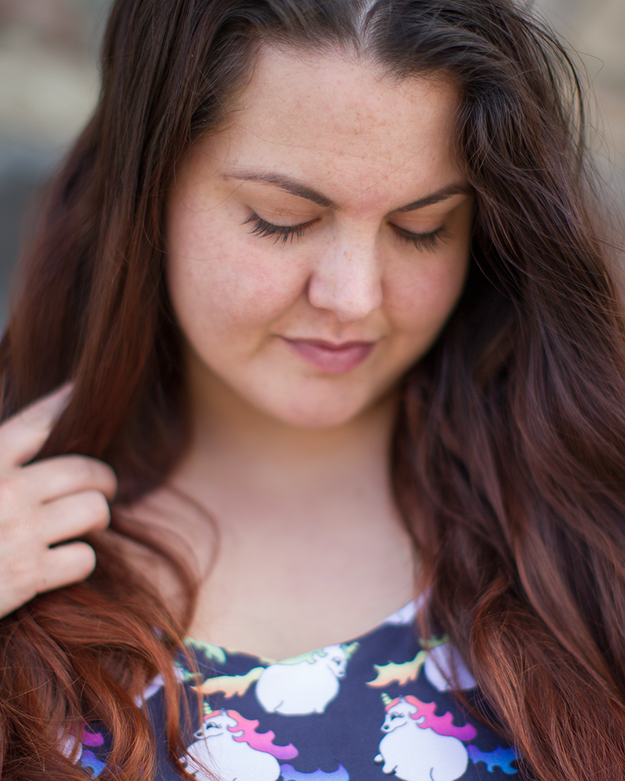 NZ plus size blogger Meagan Kerr wears Fat Unicorn Dress from Joolz Fashion