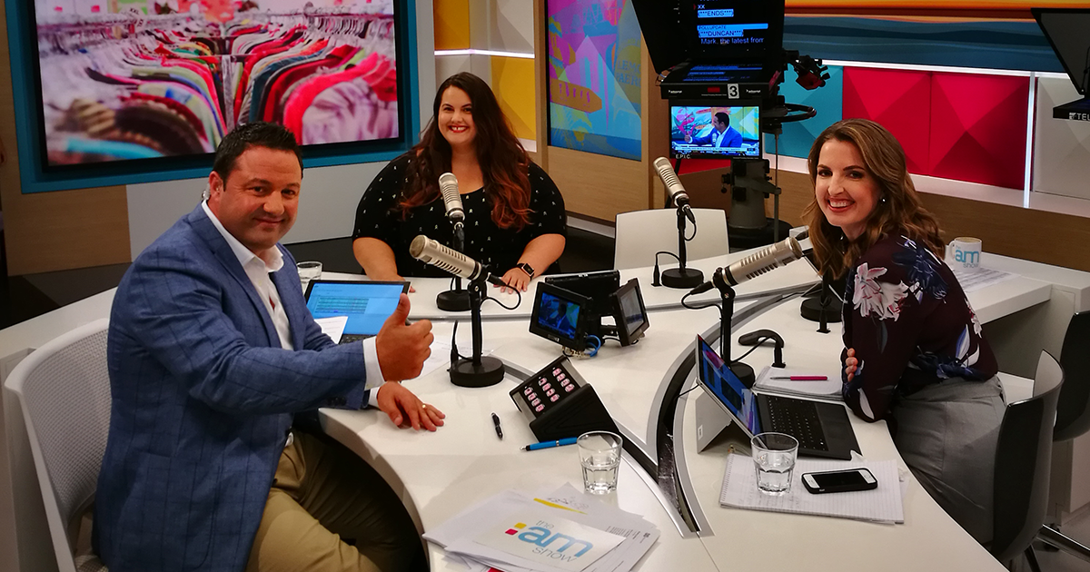 Meagan Kerr on The AM Show with Duncan Garner and Amanda Gillies