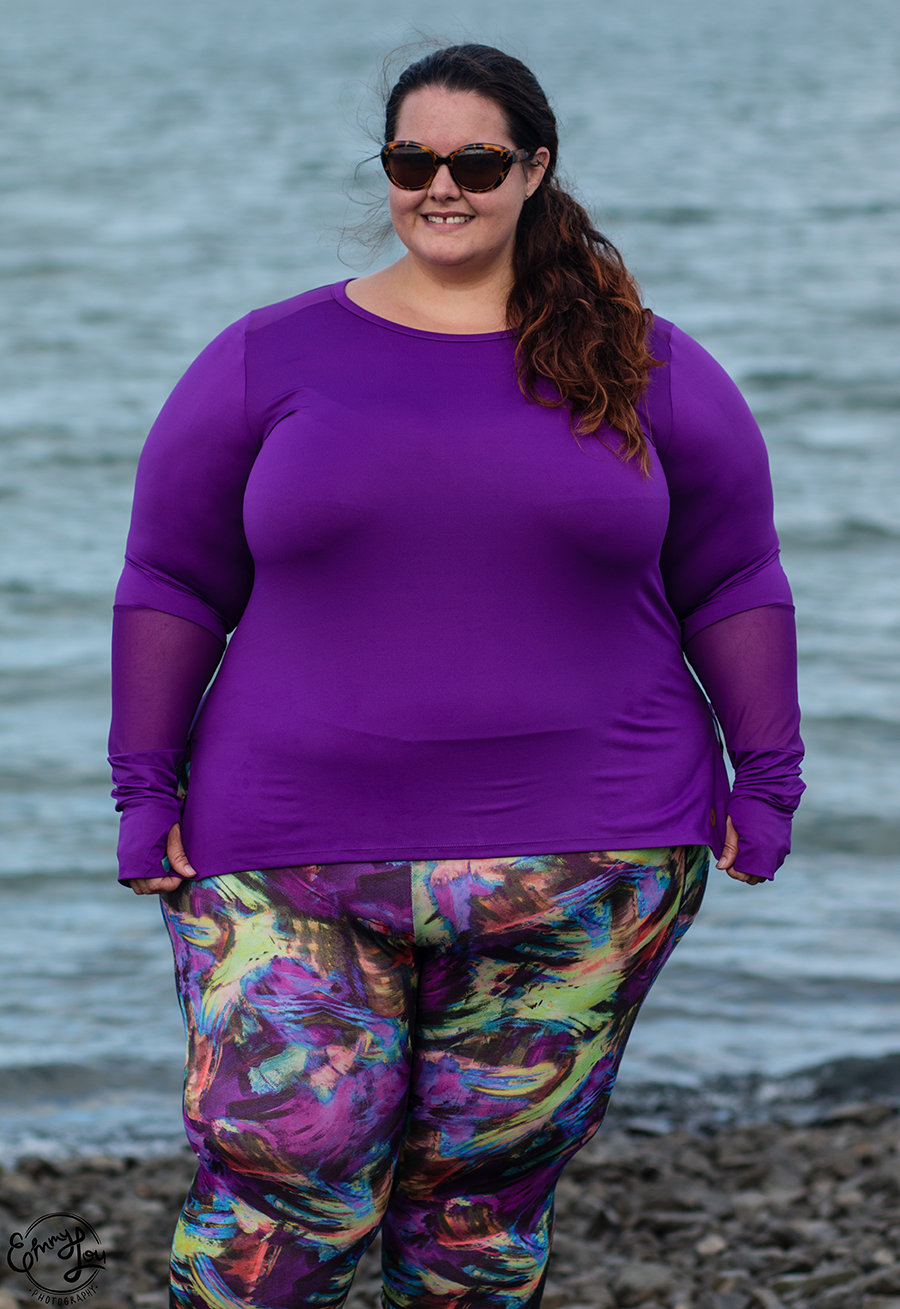 New Zealand plus size blogger Meagan Kerr wears Sonsee Power Long Sleeve  Tee and Rainbeau Curves Vero…