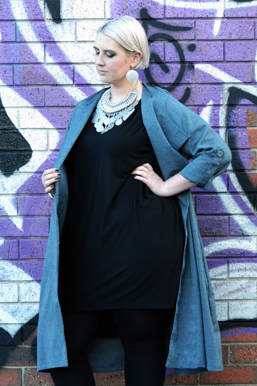 Australian plus size fashion | Seraphim - Moody Hues Linen Duster