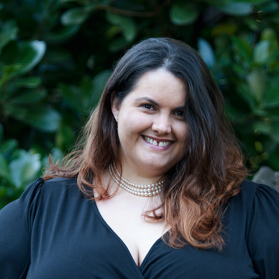 New Zealand plus size blogger Meagan Kerr wears black Lady Voluptuous Lyra Dress from Two Lippy Ladies