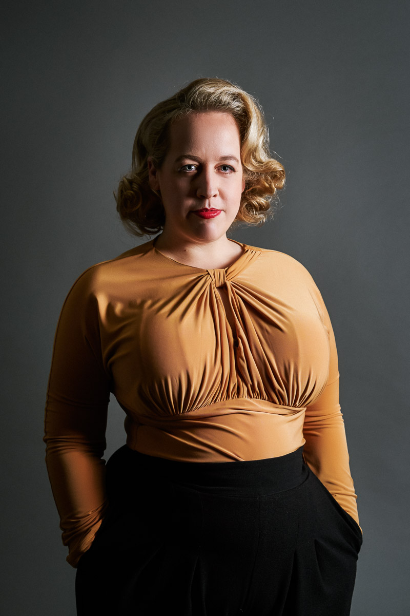 Emma Joyce's Plus Size Project 333 Wardrobe. Photo from The Beauty School Dropouts shoot with Tony McKay Studios