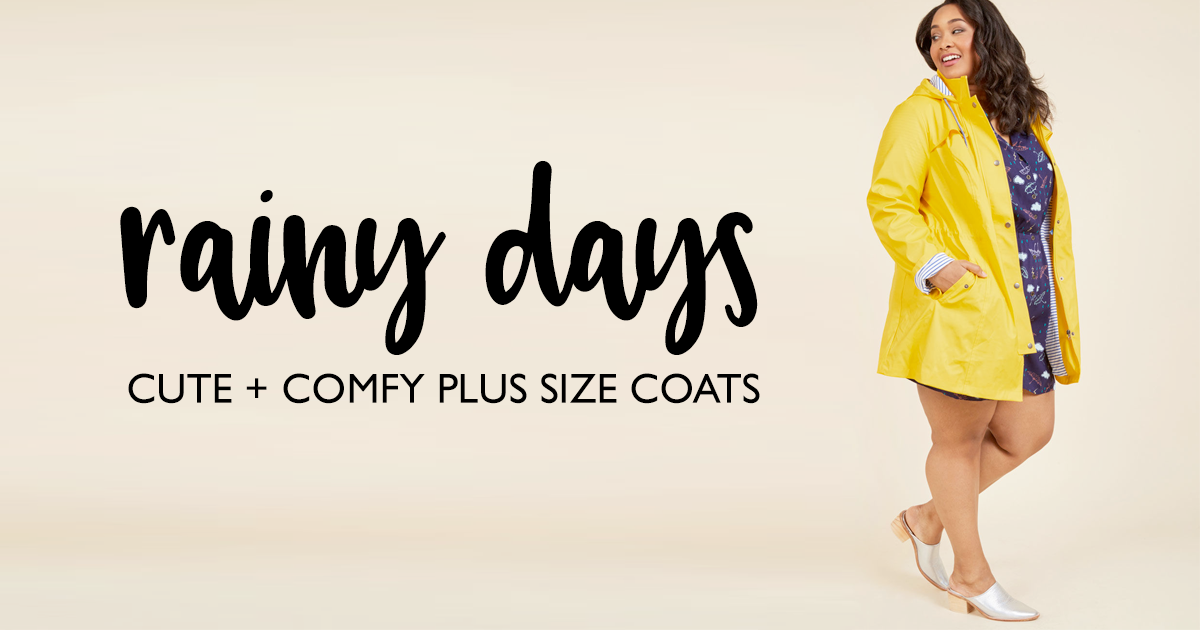 Rainy Days: Cute and Comfy Plus Size Coats