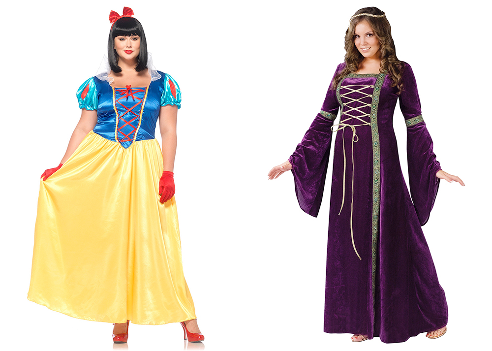 Plus Size Halloween Costumes: Snow White Costume, USD $39.99-$49.99 from HalloweenCostumes | Renaissance Costume, USD $49.99 from HalloweenCostumes