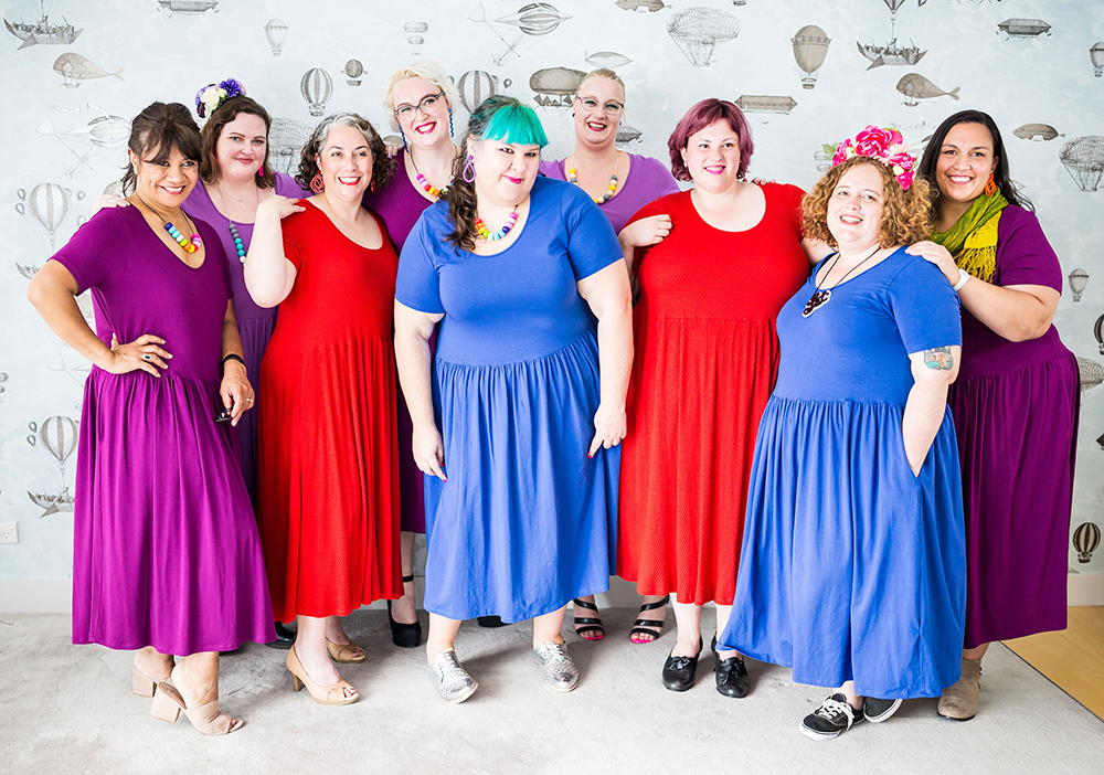 Ethical plus size fashion made in New Zealand by House of Boom