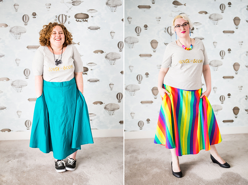 Ethical plus size fashion made in New Zealand by House of Boom / Tiare Skirt