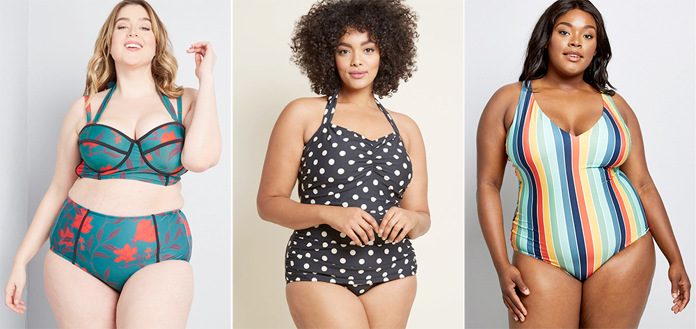 Where to buy plus size swimwear: ModCloth