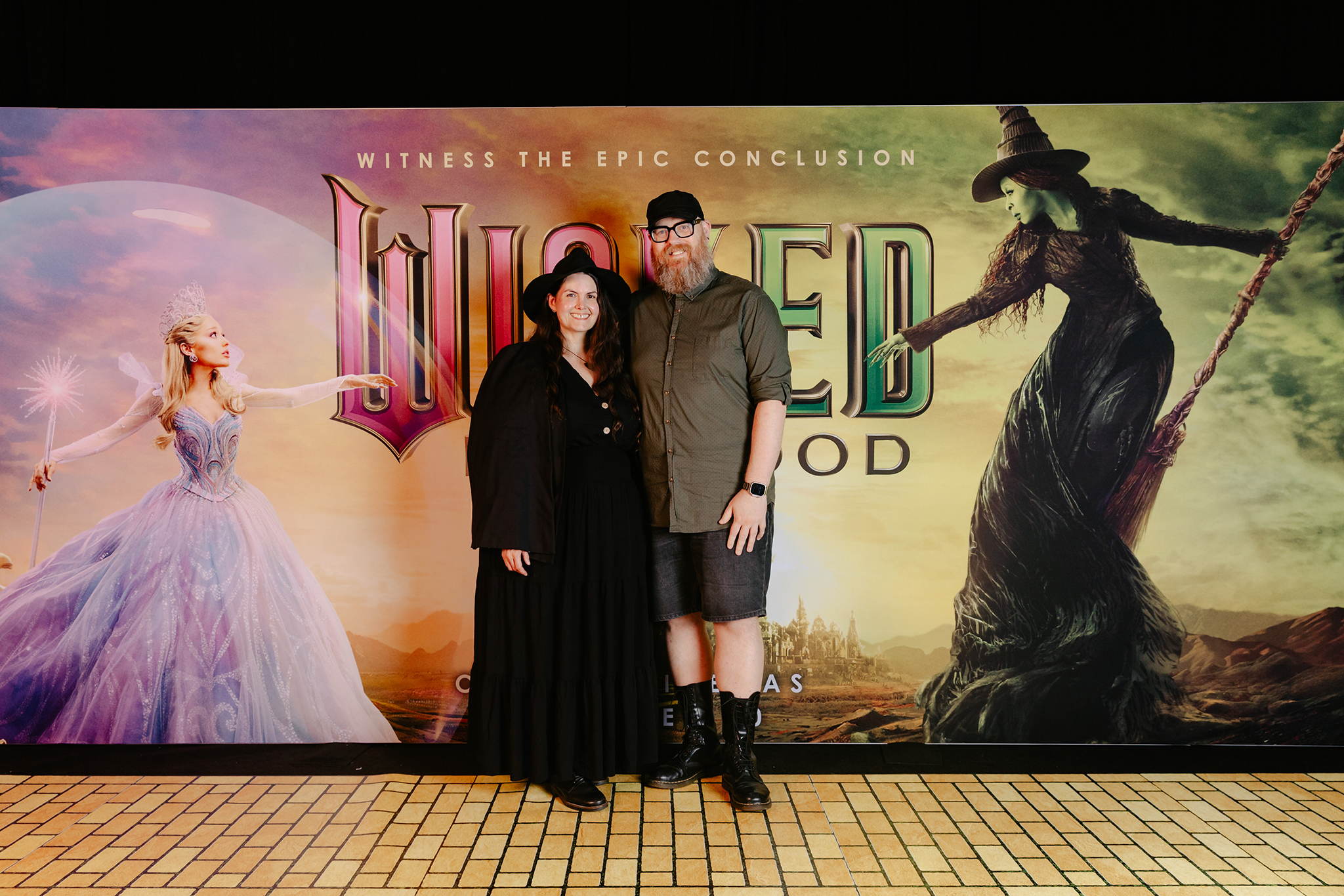 Meagan and Doug at the. Wicked: For Good premiere.